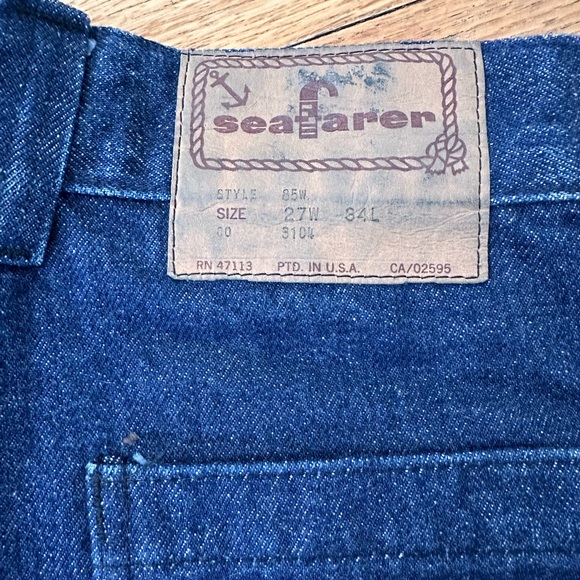 Seafarer super Wide Vintage Jeans. Size 00 - Picture 2 of 3